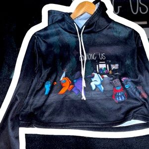 Among Us Ear Hoodie Barely Used